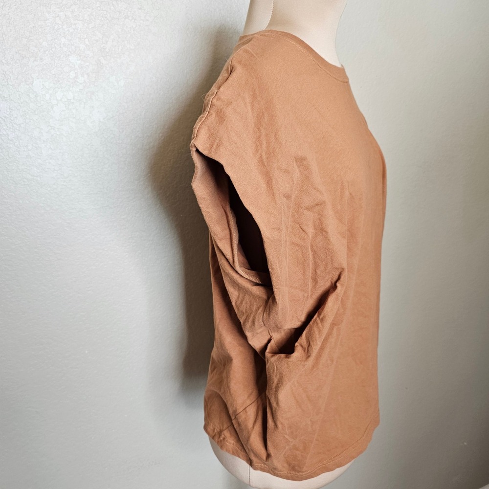 Pistola Trina Muscle Tee Rust Tan Brown Oversized T Shirt‎ Top Size Small - Picture 3 of 8